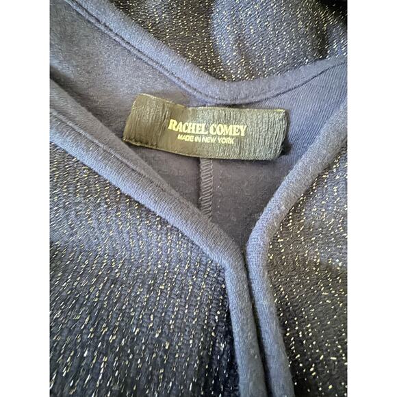 RACHEL COMEY Temper Metallic Knit Dress in Navy Size 8 - Picture 8 of 8
